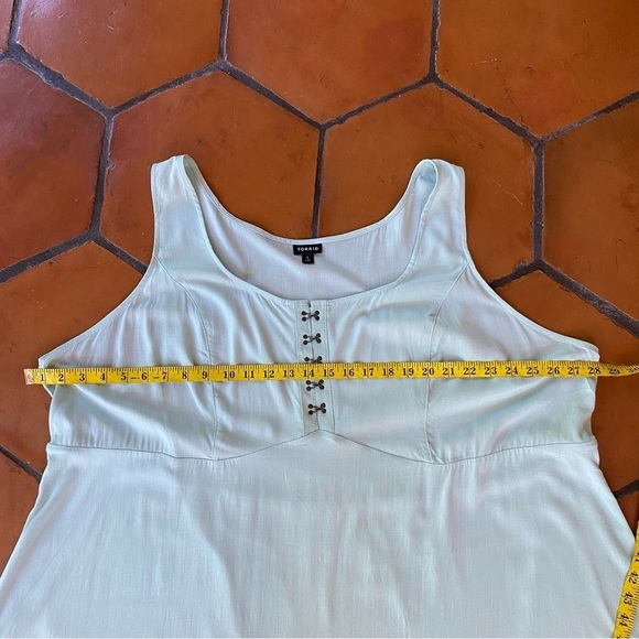 TORRID Fit And Flare Slub Sleeveless Corset Top Lightweight Casual Size 5 5X - Picture 12 of 12